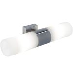 Nordlux Tangens Applique Murale Verre et Métal Chrome - Extérieur | IP44 - Convient pour 2x E14